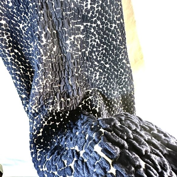 Sioni Dress Sleeveless Sweater Leopard Cheetah Blue Tan  Midi Girl Boss Large - Picture 3 of 7